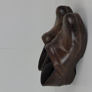 Dansko Professional Brown Leather Women's Clogs